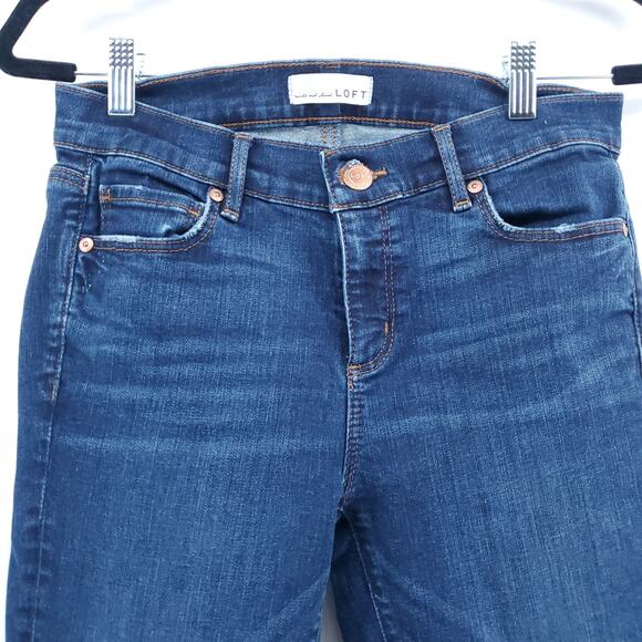 Ann Taylor Loft Women Modern Skinny Med Wash Skinny Jean Slight Stretch| 4/27 - Picture 2 of 12